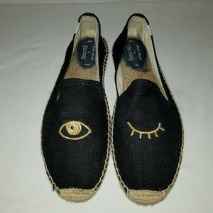 Jason Polan Soludos Eye Wink Espadrilles Size 11